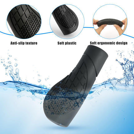 2 Pack Rollator Handle, Universal Rollator Handle Covers Anti-Slip Comfort Cushion Walking Aid Grip Pads Crutch Handles for Rollator Knee Walking Aid Spare Parts Accessories, 2.54cm