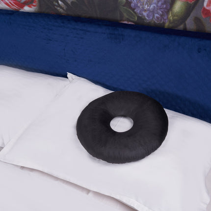 ODOXIA Piercing Pillow with Hole | For Ear Pain Relief | Donut Pillow | Ear Cushion | Sleeping Ring for Side Sleepers to Relieve Ear Pain | Piercing Pillow (Black)