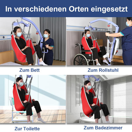 EZ Assistive Patient Lift Sling, Split Leg Toileting Sling, U-Shaped Transfer Sling, 500 lbs Weight Capacity (Large)