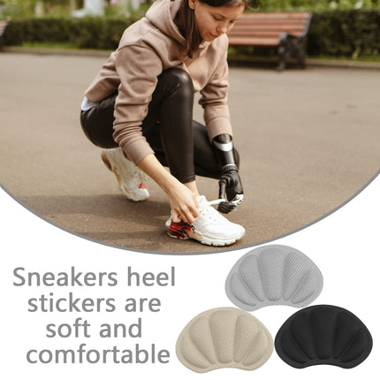 6 Pairs of Heel Pads, Heel Protectors, Self-Adhesive Heel Protectors, Anti-Friction Heel Pads, Anti-Slip Insoles for Men and Women (Gray &amp; Black &amp; Skin-Colored)