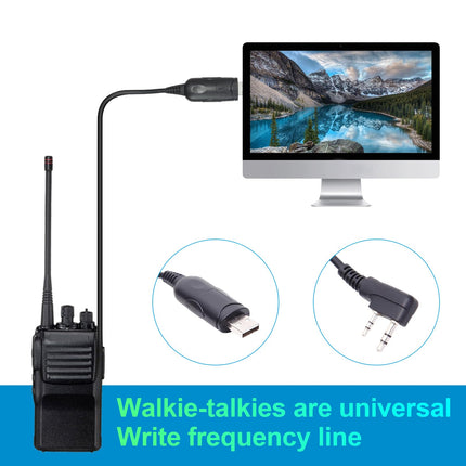 Greacesrio USB Programming Cable for Walkie Talkie with CD Driver Compatible with Bao-feng GT-3, UV-82, BF-888S, UV3R, UV9R, UV-5R, UV-5R Plus and GT-3, 1 Pack