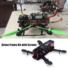 Drone Frame Kit, 2 Types 250 MM Quadcopter Aircraft Drone Frame Kit RC Accessory for QAV250 (Carbon Fiber)