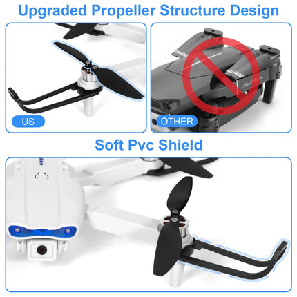 Drone with 1080P HD Camera for Kids, WiFi FPV Drone for Beginners, RC Quadcopter with 2 Batteries, Gravity Sensor, 3D Flip Mode, One-Button Takeoff/Landing, Altitude Hold Mode, Headless Mode