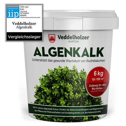 THE WINNER 09/2020 Veddelholzer 6kg organic algae lime 100% pure powder from seaweed strengthens resistance &amp; regeneration of the boxwood against the boxwood moth Boxwood fertilizer Natural fertilizer Spray