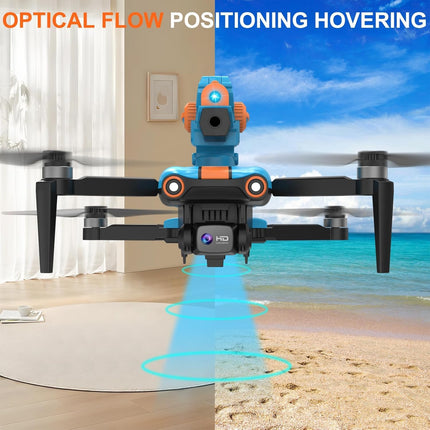 OBEST Drone with 1080P Adjustable Camera, Brushless RC Folding Drone with Shooting Tower, FPV WIFI Quadcopter, Optical Flow Positioning, Mini Drone for Kids Beginners