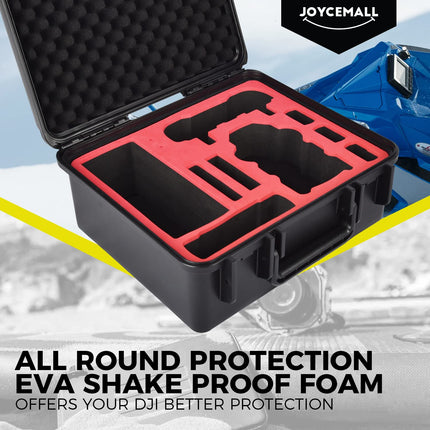 29.5 x 26.6 x 14.2 cm Waterproof Portable Case, JOYCEMALL Professional Large Compact Anti-Crash Carrying Case Hard Shell Storage Box Compatible with DJI Mavic Mini 2 Drone Accessories Full Protection Black