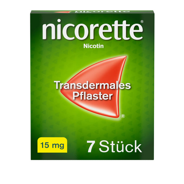 NICORETTE patches with 15 mg nicotine – quit smoking with nicotine patches – for phase 1 or 2 of smoking cessation – 7 pcs.