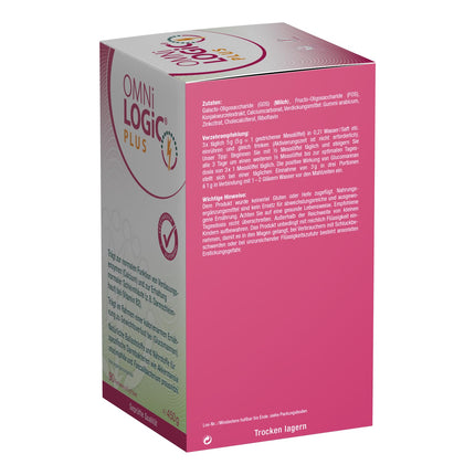 OMNi LOGiC PLUS, 90 servings (450g), Fiber, With Glucomannan, Powder, Vegetarian, Gluten-free