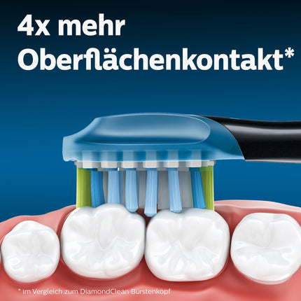 Philips Sonicare Original C3 Premium Plaque Defense Standard sonic toothbrush heads - 4-pack in black (model HX9044/33)