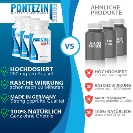 🆄🅽🆂🅴🆁 𝗧𝗜𝗣𝗣: Adema Natural - Pontezin V2 Capsules - Instant Effect - Extra Strong Effective Capsules for the Active Man - Better Performance - Natural Ingredients - 500 mg - 20 Capsules