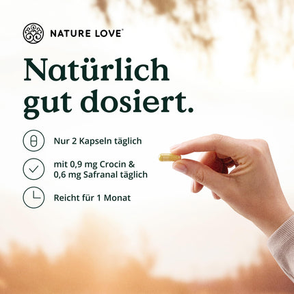 NATURE LOVE® HerBalance for Women - 60 Capsules - with chasteberry, magnesium, vitamin B6 for hormone balance, folic acid - vegan, high dosage, laboratory-tested