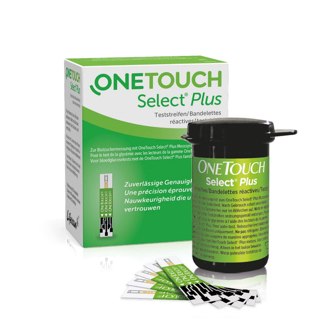 OneTouch Select® Plus Blood Glucose Test Strips I 50 Strips I 1 Pack I For Blood Glucose Measurement in Diabetes (Sugar Disease)