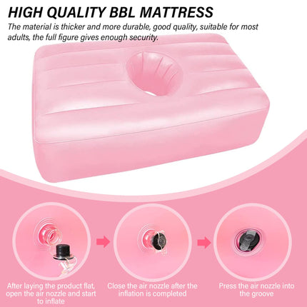 Dorccsi BBL bed, wear-resistant elastic PVC BBL chair, leak-proof chair with hole, portable bed after surgery for sleeping, Brazilian buttock lift, postnatal recovery,