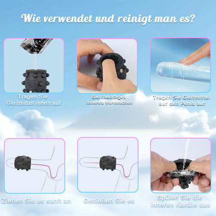Penis ring vibrator penis sleeve for penis G-spot, sex toy for couples men women, 10 vibrations penis ring sleeve cock ring, Budoli penis cuffs sex toys, penis extension sex toy