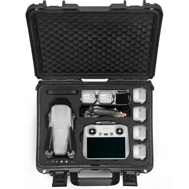LEKUFEE Waterproof Carrying Case for DJI Air 3S/DJI Air 3 Fly More Combo/DJI RC N3/N2/DJI RC Pro/DJI RC 2 Remote Controller and DJI Air 3S Drone Accessories (Case Only)