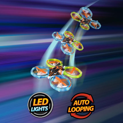 Xtrem Raiders Neon Evo Drone - Drone for children with neon lights +14 years | Drone with camera | Drone for kids | Mini drone for children | For outdoors and indoors