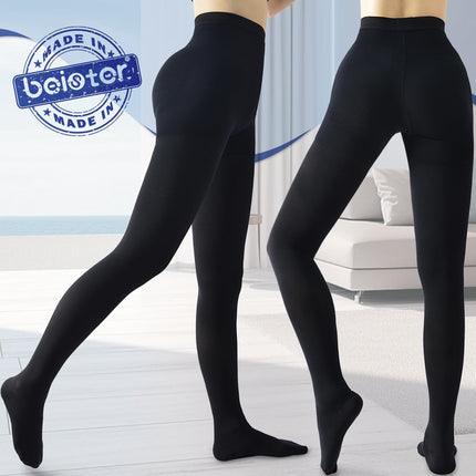 beister Medical Compression Stockings Women Long, 20-30 mmHg Support Stockings Men, Opaque Toe Wrap Compression Pants Class 2 Solid Support for Varicose Veins, Edema
