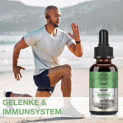 High-quality natural oil, 100,000mg in high dosage, rich in Omega 3-6-9, vegan, 60ml