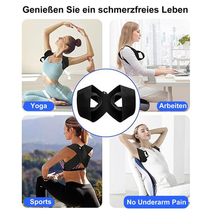 DAILIENFUS Innovative Back Straightener for an upright posture, posture correction back for an ergonomic no adjustment required, men's women's back support belt (L)