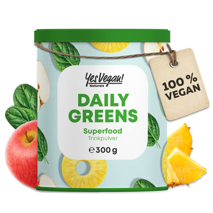 Daily Greens Superfood Powder (300 grams) Alternative to Athletic Greens | Vitamins, minerals, vegan protein and fiber | Smoothie