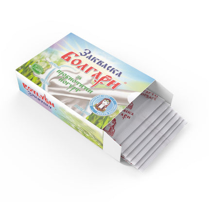 Yogurt ferment "BOLGARI" - 7 sachets of freeze-dried starter cultures for yogurt with Lactobacillus rhamnosus