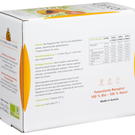 Caricol | 100% natural, organic ingredients | With papain | Easy to dose | 42 sticks of 20 g each (840 g)