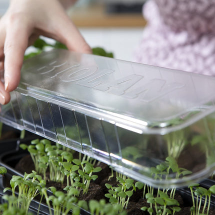 Biolan Indoor Propagator – Mini Grow Kit for 12 Seeds with 36 Peat-Free Growing Tablets, Durable Material, Transparent Cover, and Ventilation Design. Reusable. Perfect for Beginners