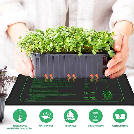 Jooheli Plant Heating Mat, Heat Mat for Seedling Germination and Pets, Indoor Greenhouse Heat Mat, Seedling Heating Mat, Heat Mat for Germination and Temperature Regulation, 25 x 52 cm