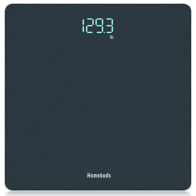 Homebuds Digital Bathroom Scale, High Precision Assured by Professional Scale Factory SINCE 2001, LED Display and Step-On, 3*AAA Batteries Included, 180kg/400lb, Blue