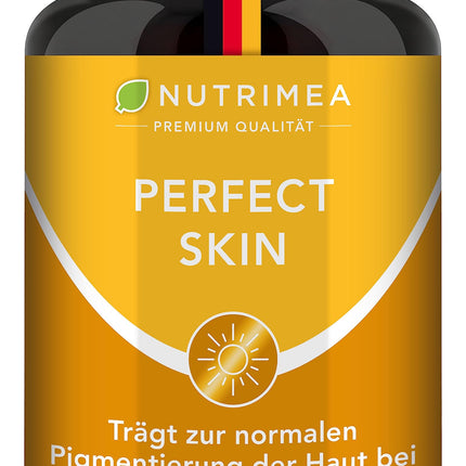 Beta Carotene SUN PLUS Tanning Capsules | 2-in-1 Natural Tan Bronzer PERFECT SKIN | Natural Tan + Skin Protection | VITAMIN AE Antioxidant Self-Tanning Capsules 100% VEGAN Tan Enhancer