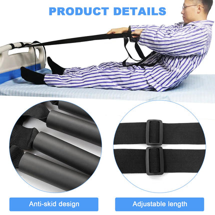 GZhaizhuan Bed Ladder Lifting Aid, Adjustable Bed Rope Ladder with Finger Trainer for Elderly, Sick, Disabled, 232cm×18cm