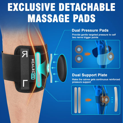 Healrecux Acupressure Knee Brace, Sciatica Pain Relief Brace for Sciatic Nerve Pain, Lower Back and Hip, Knee Support with Pressure Pad, Targeted Compression for Sciatica Relief