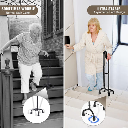 Cushore Stair Climber Aid for Elderly with Adjustable Height, Fits Most Standard Steps, Step Aid for People with Sore Hips and Knees
