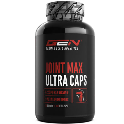 Joint Max Ultra Capsules - 180 Capsules - High-dose joint supplement with glucosamine, MSM, chondroitin, Cissus Quadrangularis, frankincense extract, hyaluronic acid, ginger, bromelain