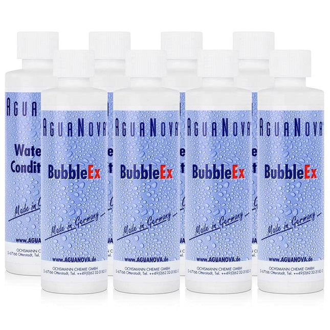4x AguaNova Waterbed Conditioner 250 ml, 4x Bubble Ex 400g