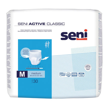 SENI Active Classic Incontinence Briefs Disposable M