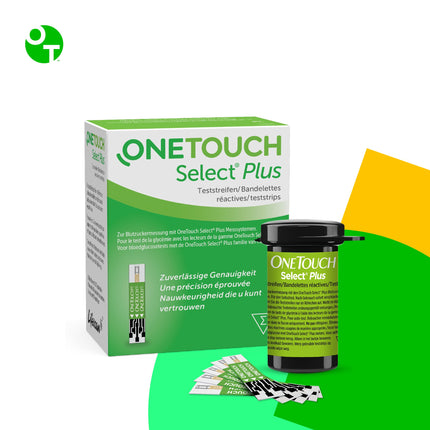 OneTouch Select® Plus Blood Glucose Test Strips I 50 Strips I 1 Pack I For Blood Glucose Measurement in Diabetes (Sugar Disease)