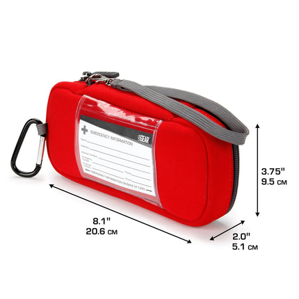 USA Gear Epipen Bag Small Insulated Medical Bag with Water-Resistant Exterior and Insulated Lining – for Two Epipens, Inhaler, Insulin Syringes and Important Allergy Medicine Supplies