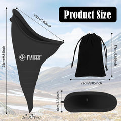 Urinella for Women, Peeing Aid for Women with 1 Urine Funnel, Portable Reusable Urinal for Women. Ideal for outdoor activities, camping toilets, festivals, and on the go. (Black)