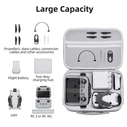 BRDRC Storage Bag for DJI Mini 4 Pro, Portable Carrying Case, Travel Protective Handbag for DJI Mini 4 Pro Drone Accessories