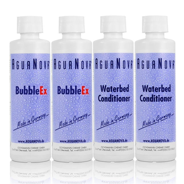 2x AguaNova Waterbed Conditioner 250 ml , 2x Bubble Ex 400g