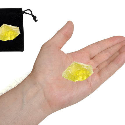 Citrine Raw Crystals, Large 1.25-2.0 inch Healing Crystals, Natural Rough Stones, Crystal for Tumbling, Cabbing, Fountain Rocks, Decoration, Polishing, Wire Wrapping, Wicca and Reiki
