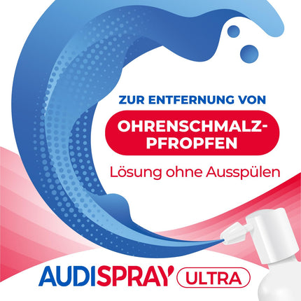 AUDISPRAY Ultra - Treatment of earwax plugs - Fast dissolution of earwax plugs - Ear - Spray 20 ml