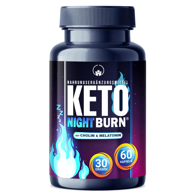 NEW: Saint Nutrition® KETO NIGHT BURN - Appetite suppressant with melatonin 0.5 mg and choline for the night - Metabolism formula extremely fast &amp; finally - improved formula for women &amp; men