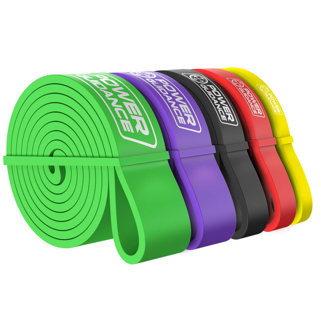 POWER GUIDANCE Resistance Bands, resistance bands set of 5 for strength training including carrying bag, pull-up fitness bands, bands strength training for fitness/sports/muscle building/pull-ups/yoga/crossfit