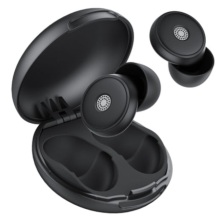 Earplugs for Sleep Noise Cancellation -45dB, Soft and Reusable Silicone Hearing Protection Earplugs with 8 Earplugs and Carrying Case, for Sleeping, Concerts, Working, Studying, Traveling, Black