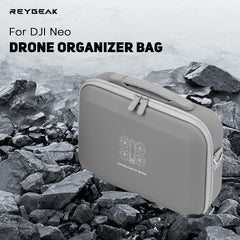 REYGEAK DJI NEO RC Bag, Waterproof and Wear-resistant, Portable PU Leather Portable Travel Case Carrying Bag for DJI NEO Accessories with DJI RC Controller and Other Accessories