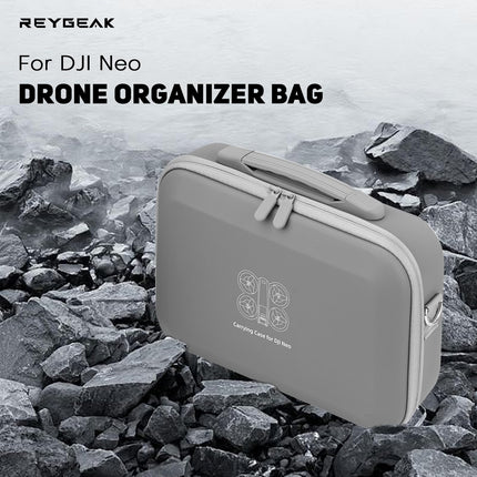 REYGEAK DJI NEO RC Bag, Waterproof and Wear-resistant, Portable PU Leather Portable Travel Case Carrying Bag for DJI NEO Accessories with DJI RC Controller and Other Accessories
