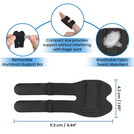 Pnrskter 5 pieces finger splints for middle finger, little finger, thumb, ring finger, index finger and finger support for broken, sprained, arthritis and immobilization of the ankles