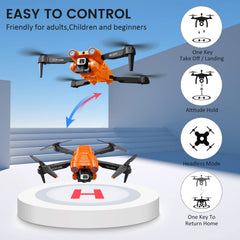 Mingfuxin Foldable Drone with Camera for Beginners, RC Quadcopter Drone with App WIFI FPV Live Video, Altitude Hold, Headless Mode, One-Key Takeoff and Landing for Adults and Kids